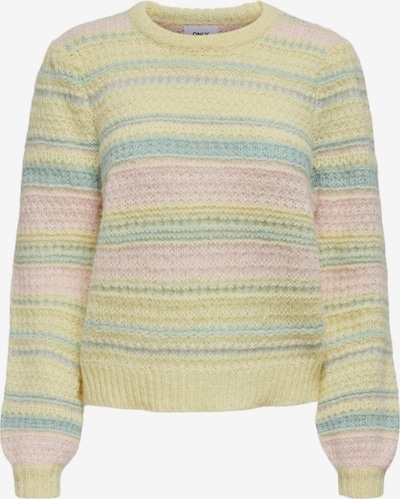 ONLY Pullover 'Sandra' in pastellblau / pastellgelb / pastellpink, Produktansicht