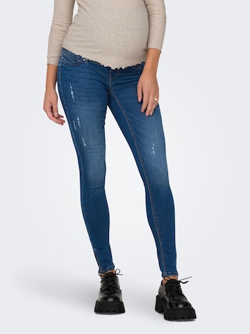 Skinny Jeans 'Kendell' de la Only Maternity pe albastru: față