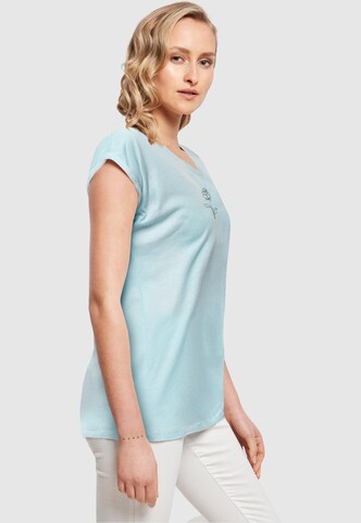 Merchcode T-Shirt 'Spring - Rose' in Blau