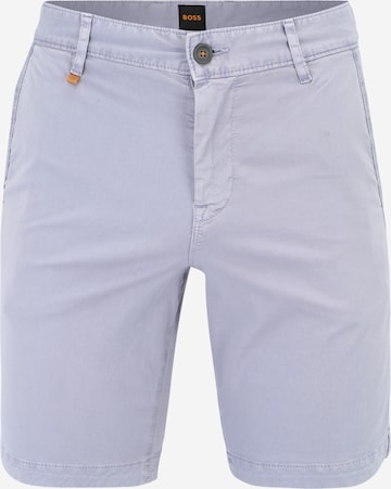 BOSS Orange Chino trousers in Purple: front