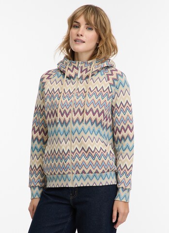 Ragwear Sweatjacke in Beige: Vorderseite