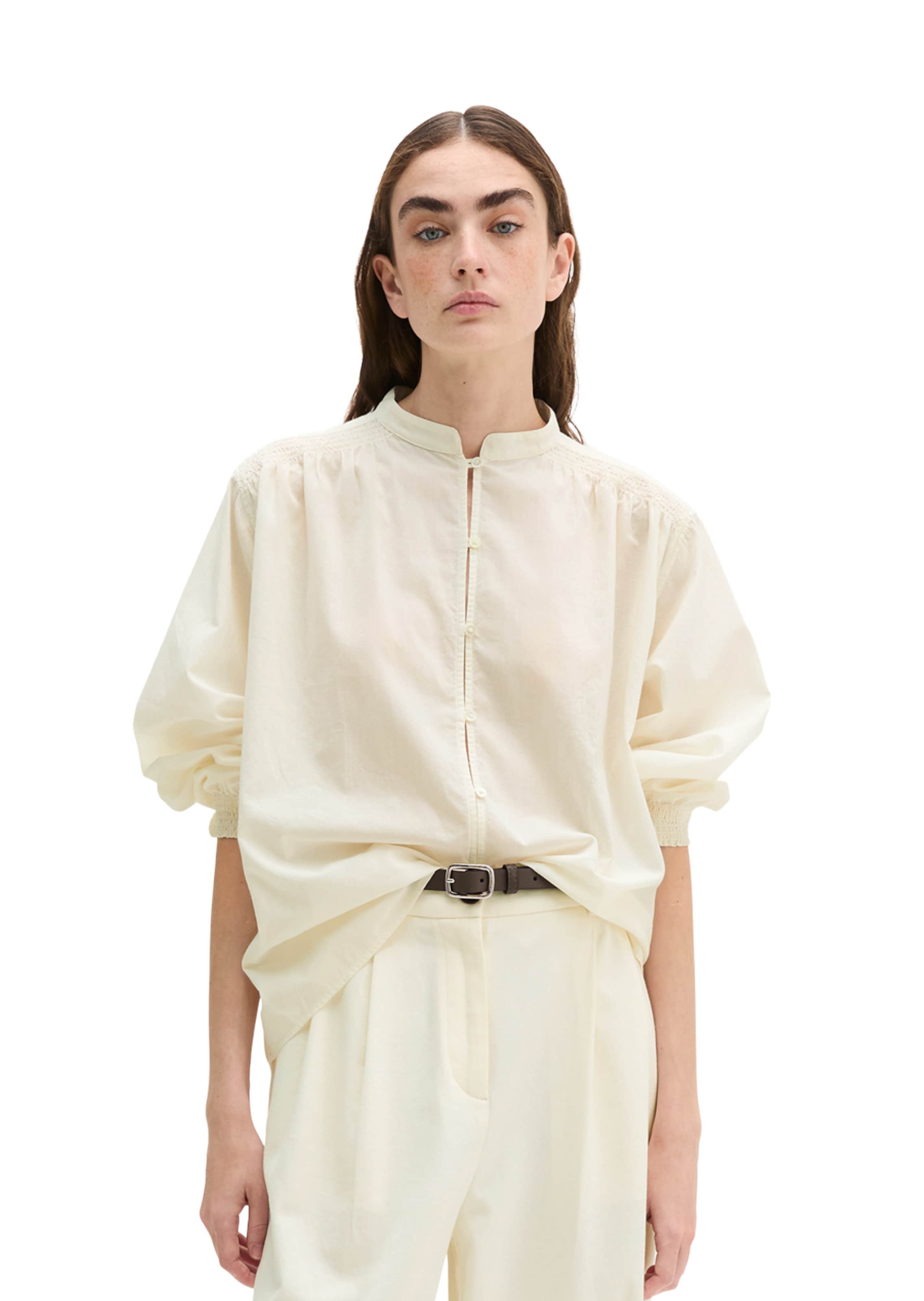 Chemisier Marc O'Polo en beige : devant