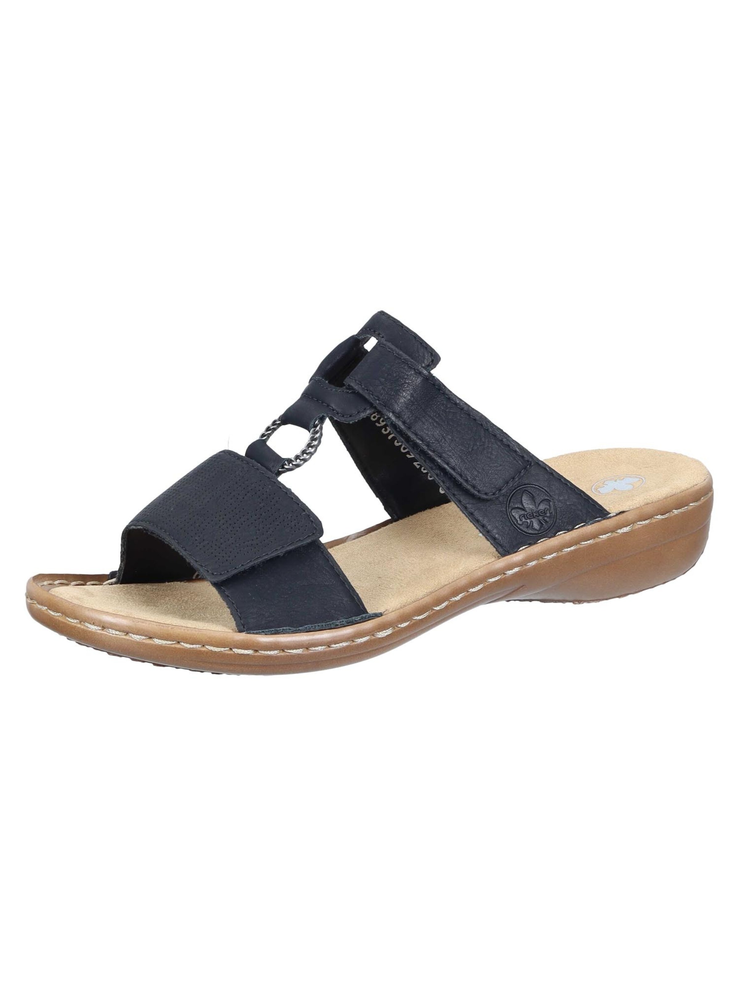 Rieker Pantolette 'Basic'‌‌‌‌‌‌‌‌ in Schwarz