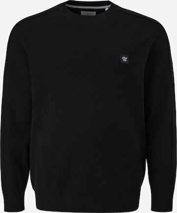 s.Oliver Men Big Sizes Sweater in Black: front