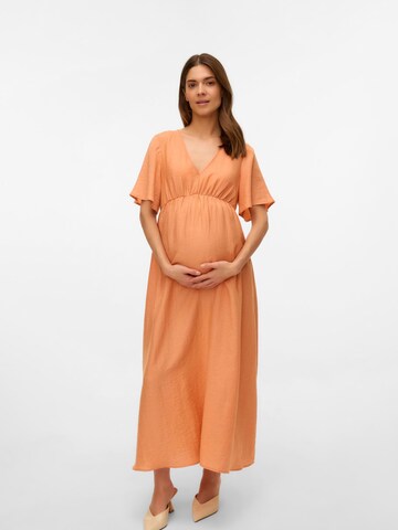 Vero Moda Maternity Sommerkjole 'VMMFlora Olga' i orange: forside