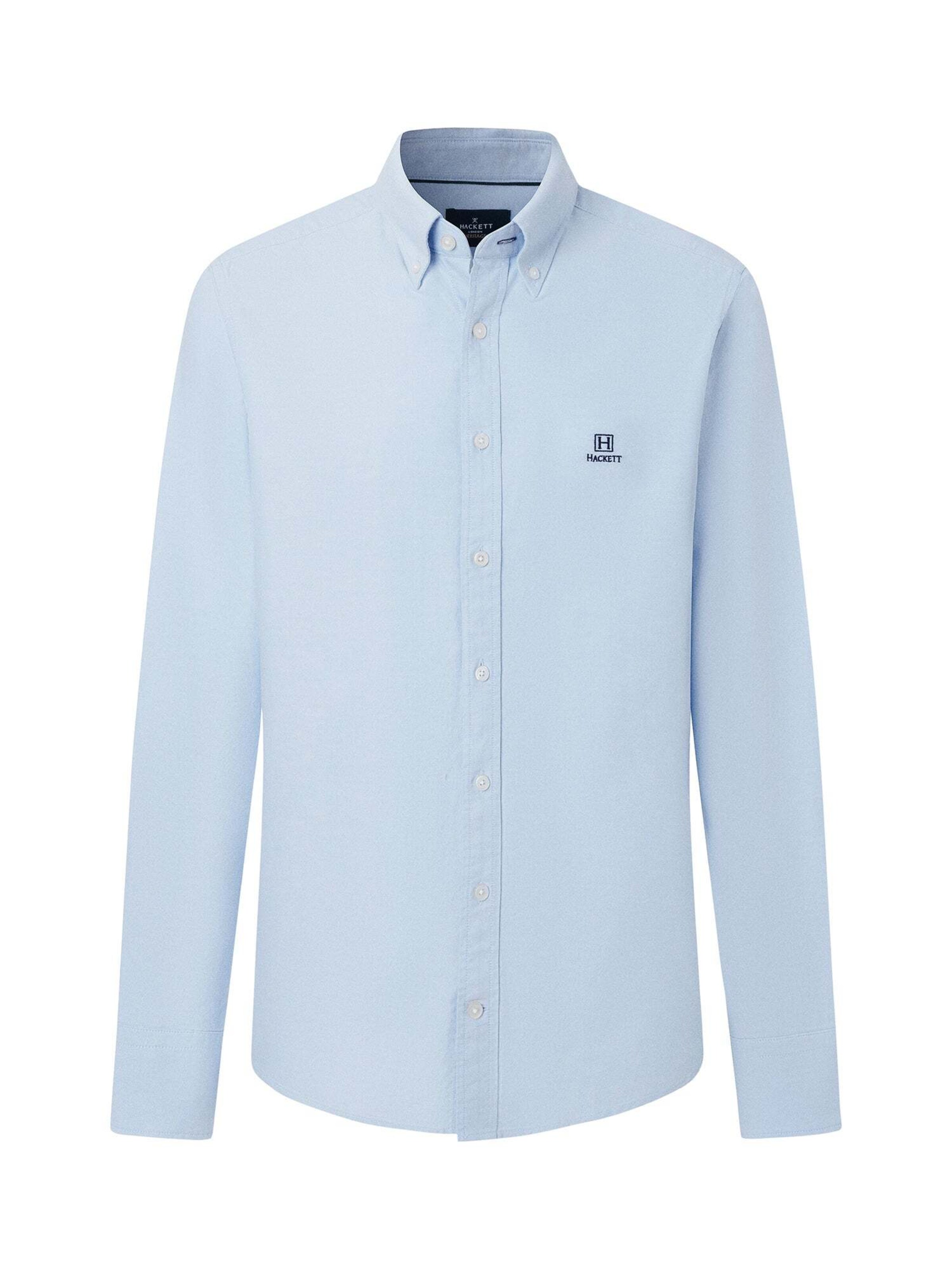 Chemise Hackett London en bleu : devant