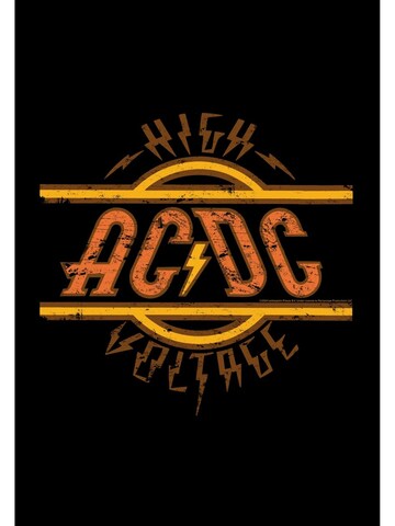 AC/DC Shirt 'AC/DC High Voltage mens Black  t-shirt'‌‌ in Schwarz