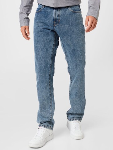 Urban Classics Regular Jeans in Blauw: voorkant