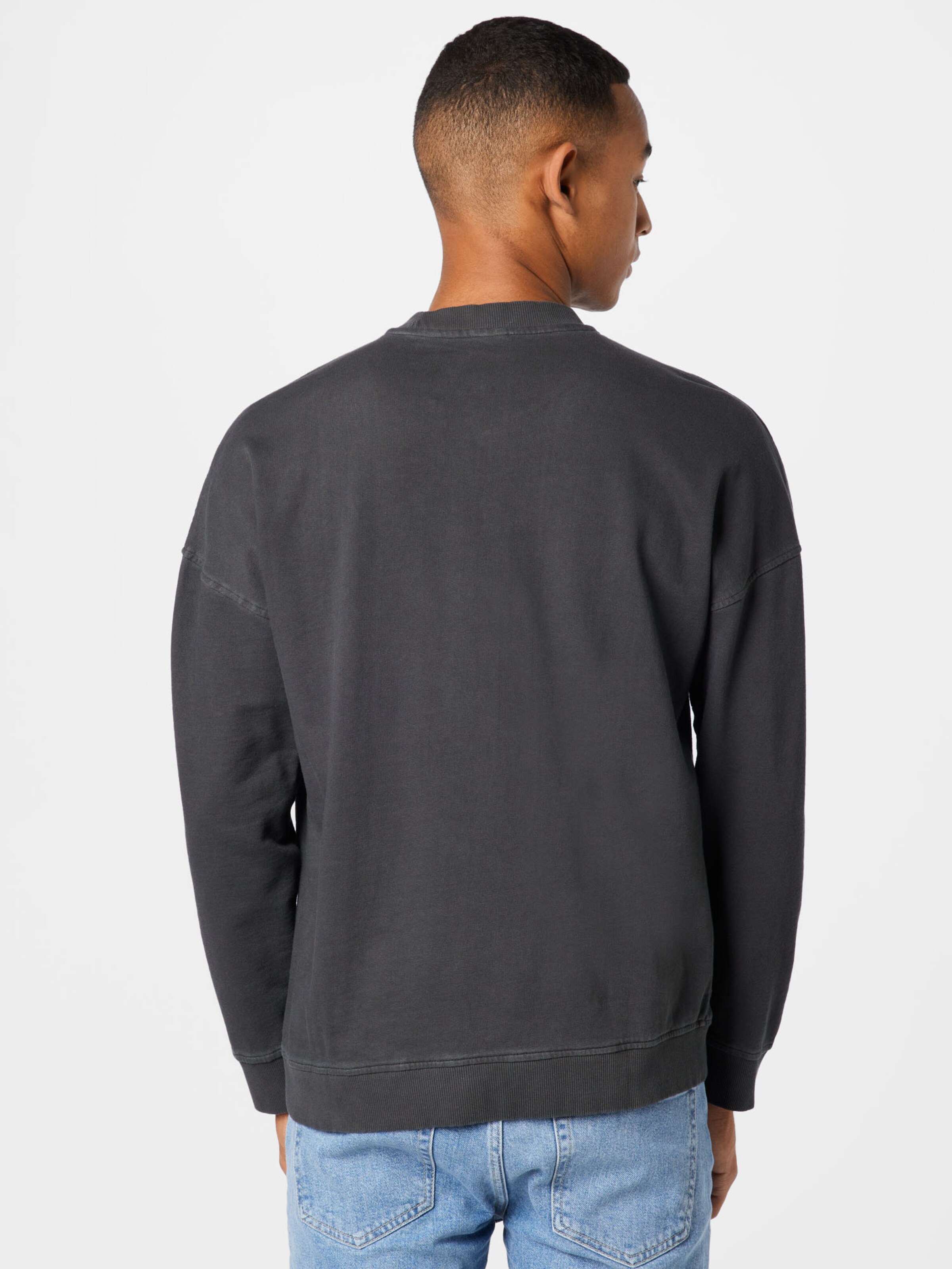 Männer Sweat Only & Sons Sweatshirt 'RON' in Schwarzmeliert - HJ64081 Männer Sweat Only & Sons Sweatshirt 'RON' in Schwarzmeliert - HJ64081