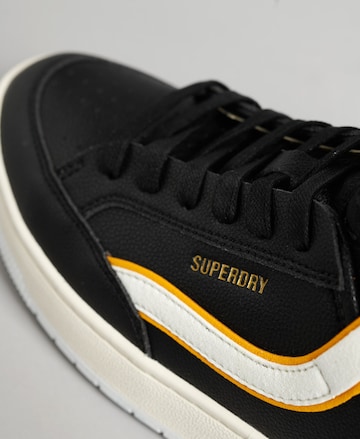 Superdry Kotníkové tenisky 'VINTAGE VEGAN BASKET HIGH TOP' – černá