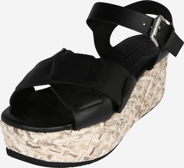 SHABBIES AMSTERDAM - Sandalias en negro: frente