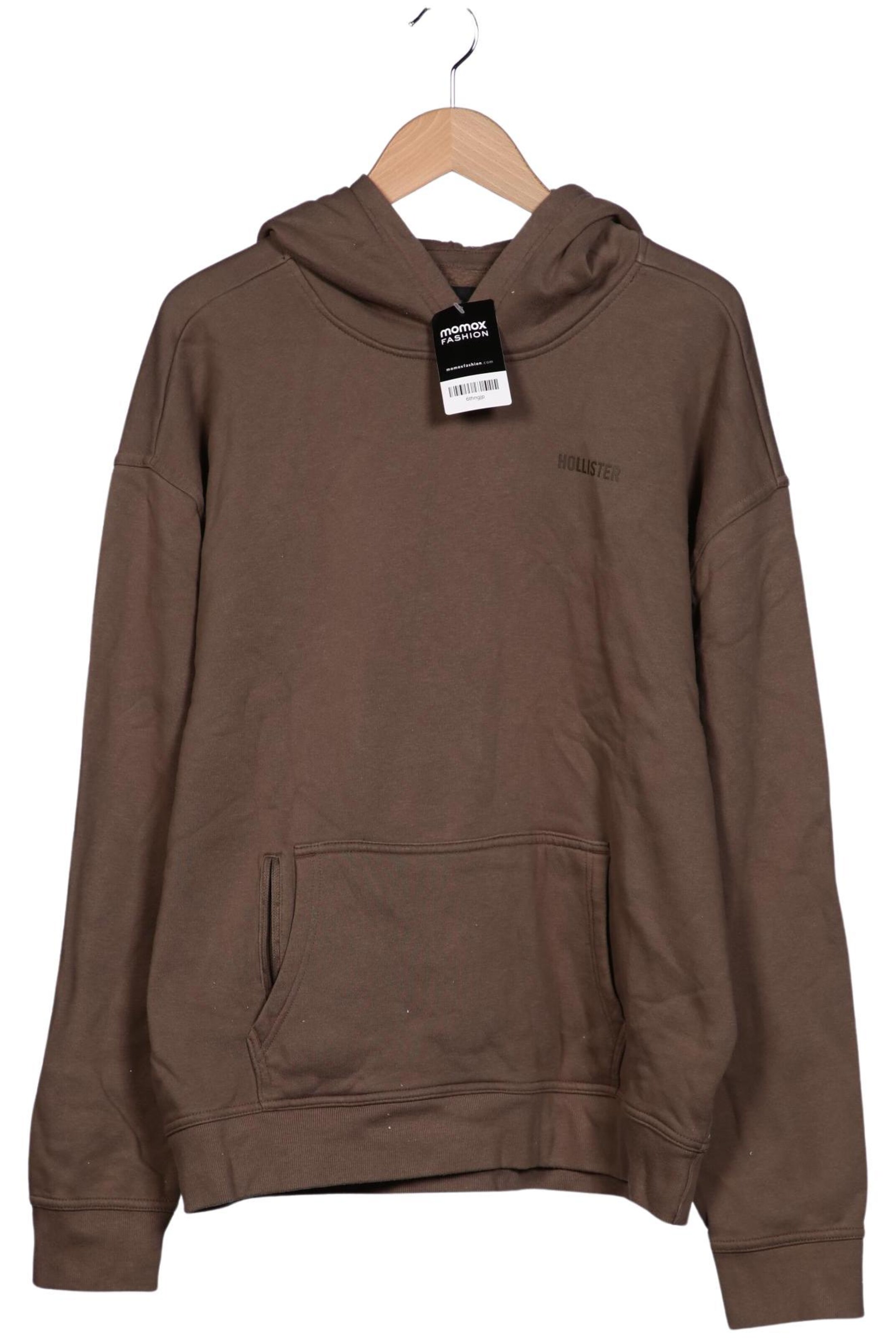 HOLLISTER Sweatshirt & Zip-Up Hoodie in XL in Brown: front