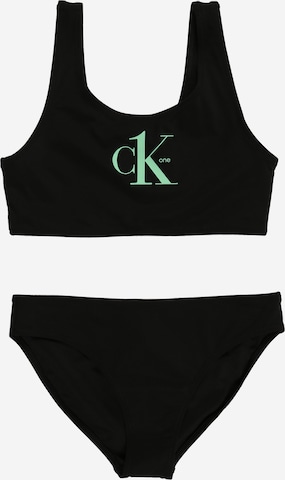 Calvin Klein Swimwear بيكيني بـ أسود: الأمام