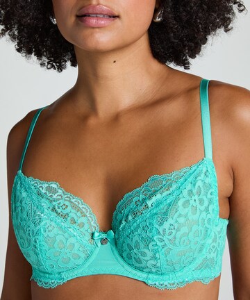 Hunkemöller T-shirt BH 'Marine' in Groen