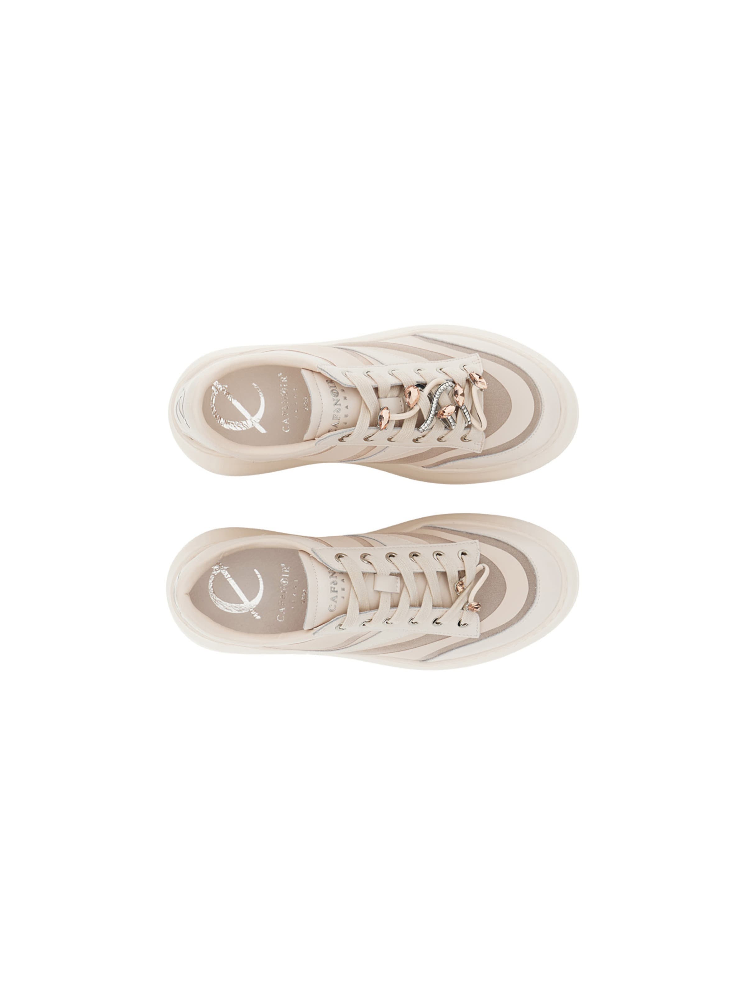 CAFè NOIR Platform trainers in Beige