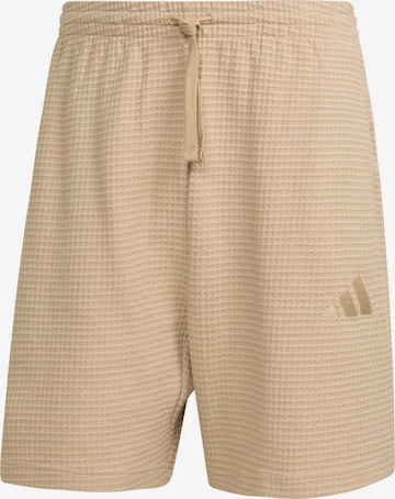 Pantalon de sport 'A SZN' ADIDAS SPORTSWEAR en beige : devant