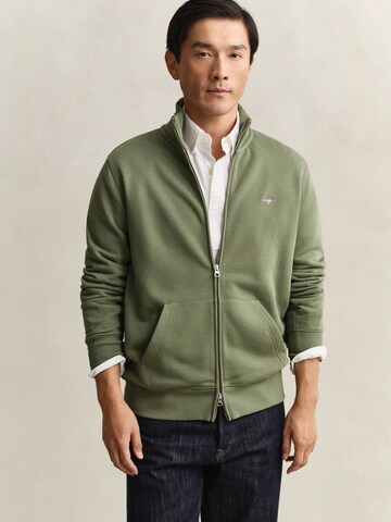 Veste de survêtement GANT en vert : devant