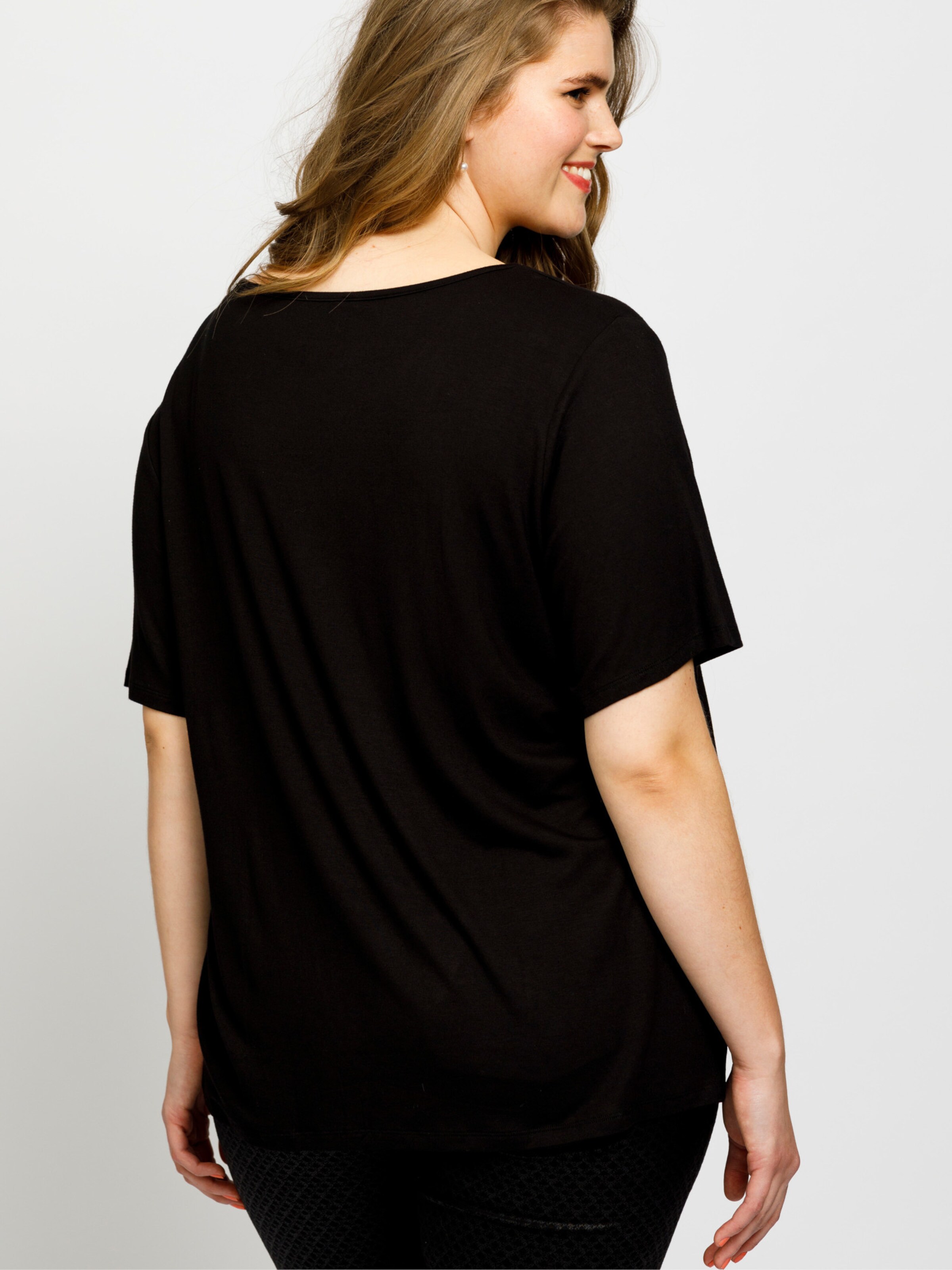 Frauen Shirts & Tops NO.1 by OX T-Shirt 'London' in Schwarz - VI33041 Frauen Shirts & Tops NO.1 by OX T-Shirt 'London' in Schwarz - VI33041