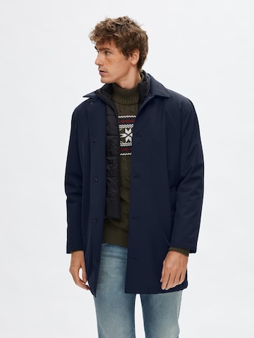 SELECTED HOMME Přechodný kabát 'ALVIN' – modrá: přední strana