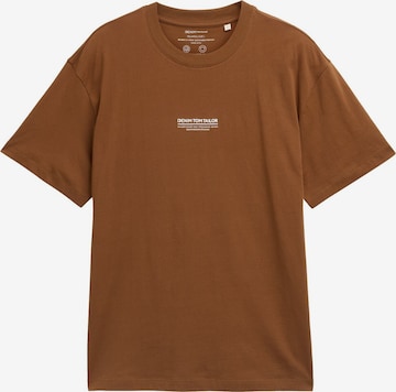 TOM TAILOR DENIM T-Shirt in Braun: Vorderseite