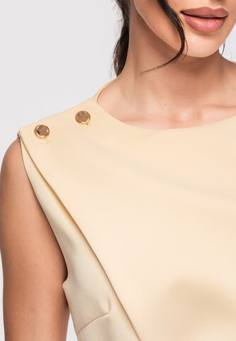 Ombre Blouse in Beige
