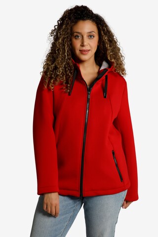 Ulla Popken Between-Season Jacket in Red: front