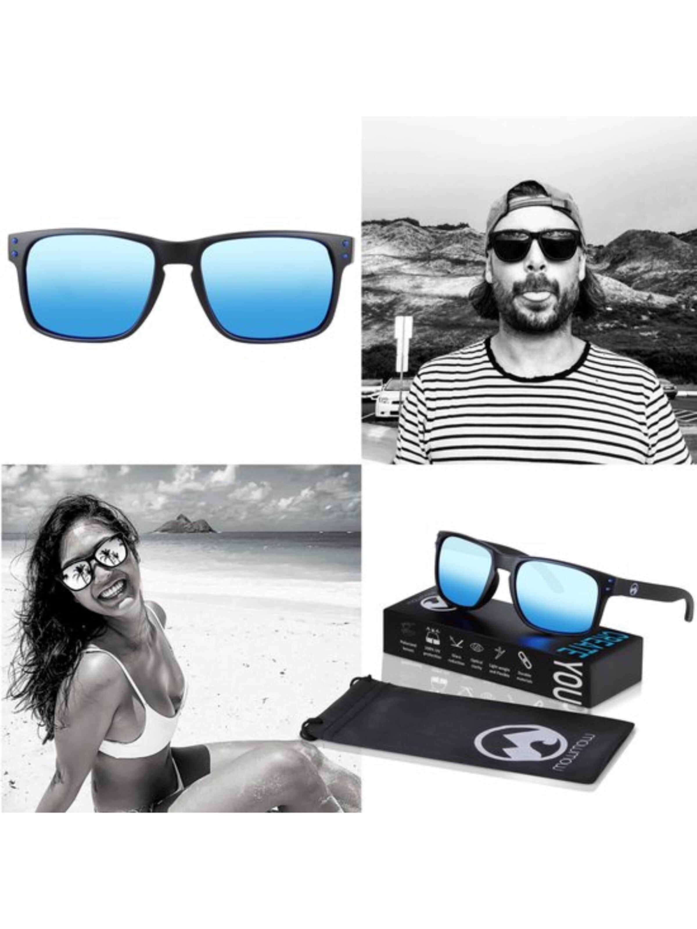 Lunettes de soleil sport 'MowMow Stick Sunglasses - Polarized - Men - Women' Mowmow en bleu