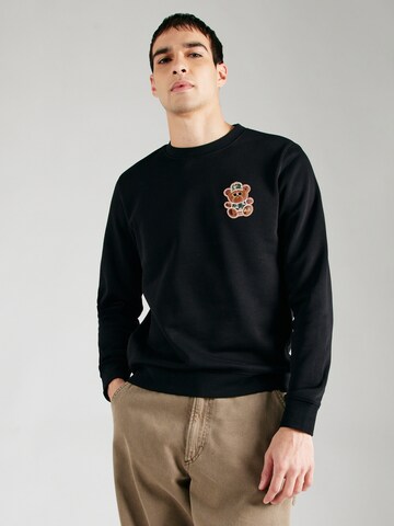 19V69 ITALIA - Sudadera 'Nico' en negro: frente