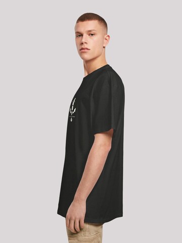 T-Shirt 'Ahoi Anker' F4NT4STIC en noir