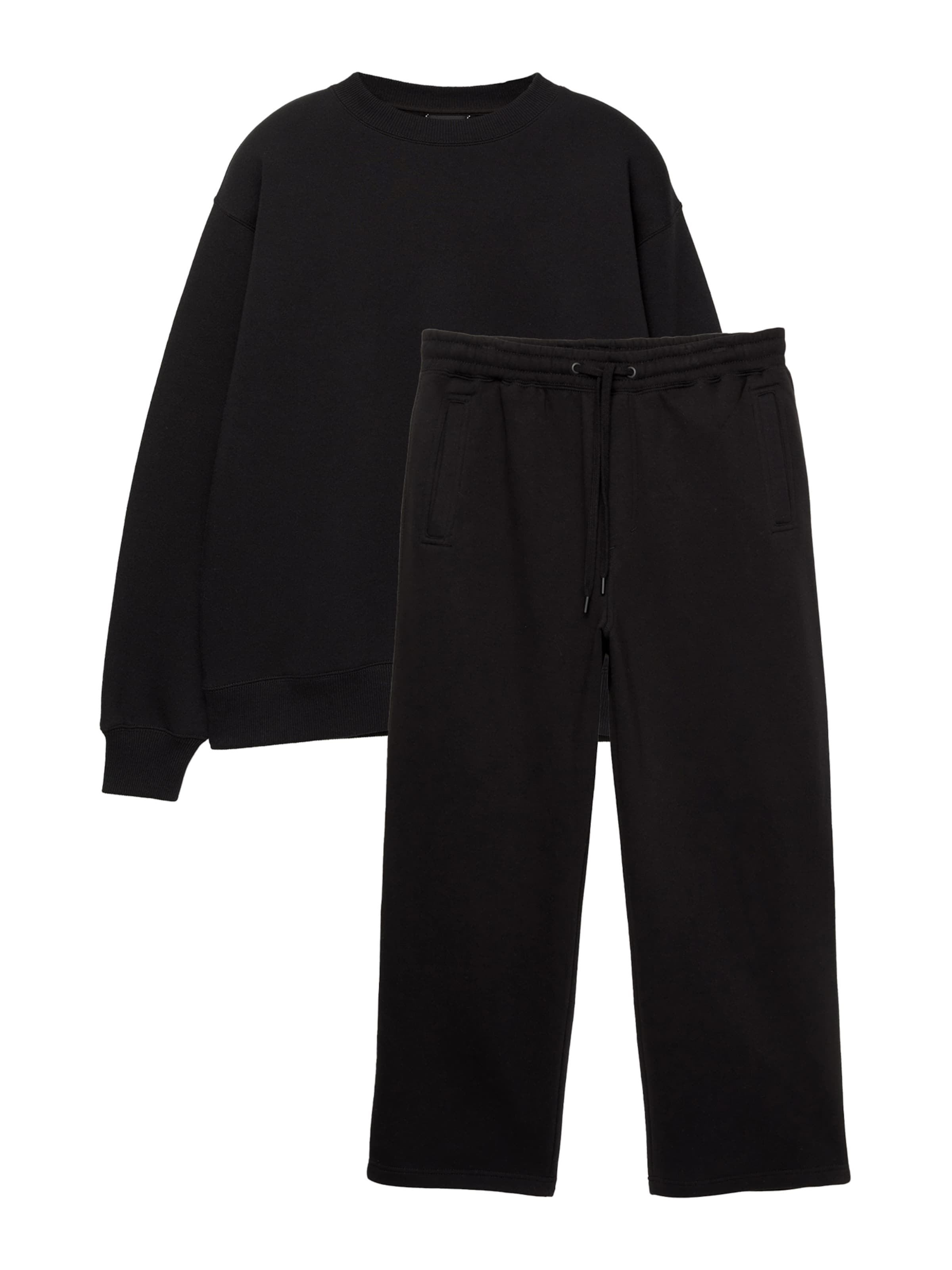 Pull&Bear Jogginganzug in schwarz, Produktansicht