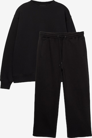 Pull&Bear Joggingová souprava – černá: přední strana