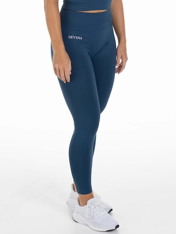 Divina Skinny Sporthose 'Sleek' in Blau