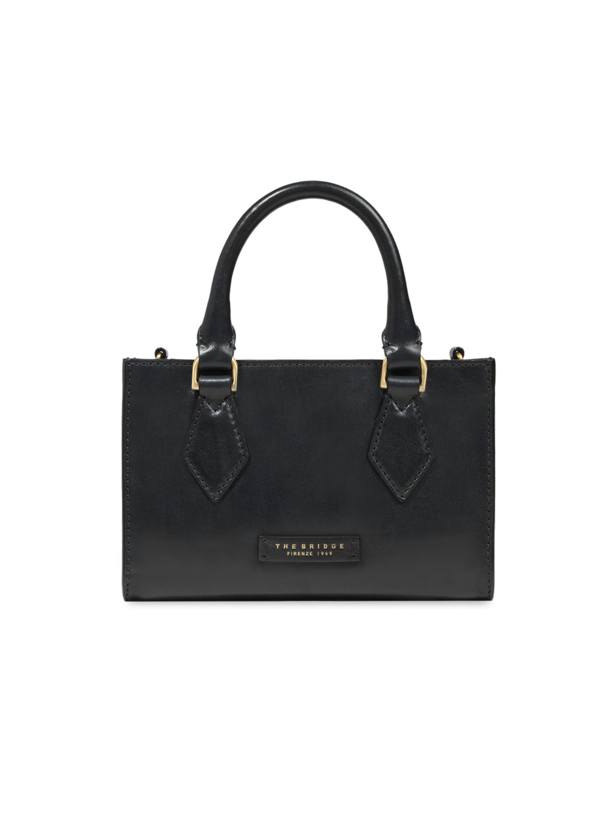 The Bridge Shoulder Bag in Black: front