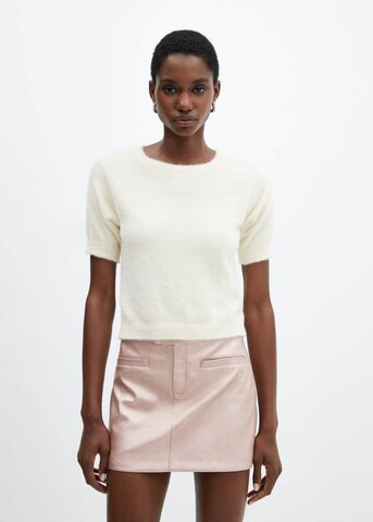 MANGO Pullover 'Minutu' i beige: forside