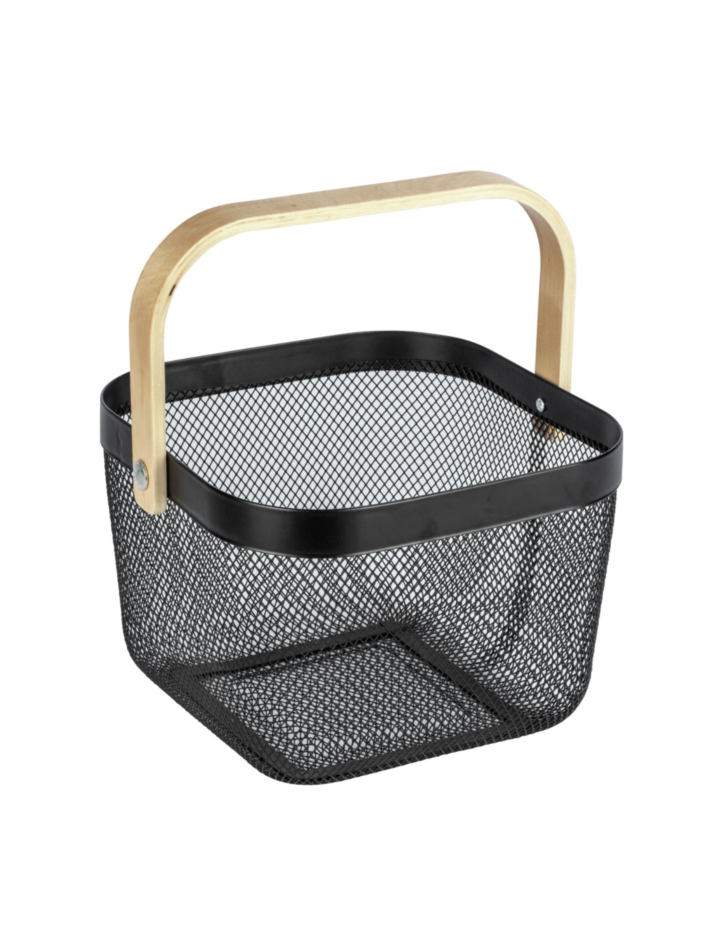 Wenko Box/Basket 'Bambusa' in Black: front