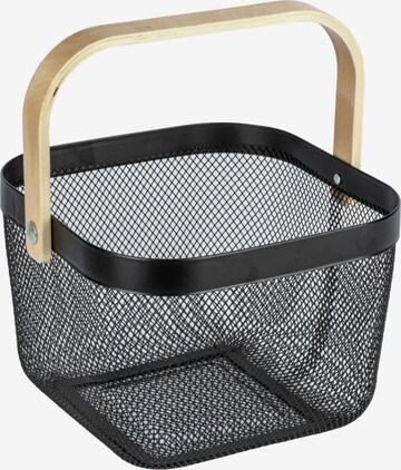 Wenko Box/Basket 'Bambusa' in Black: front