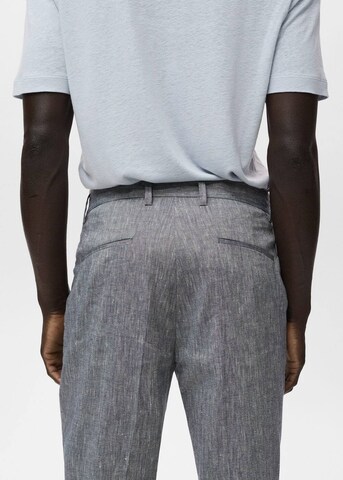 MANGO MAN Regular Chino Pants 'Nolan' in Grey