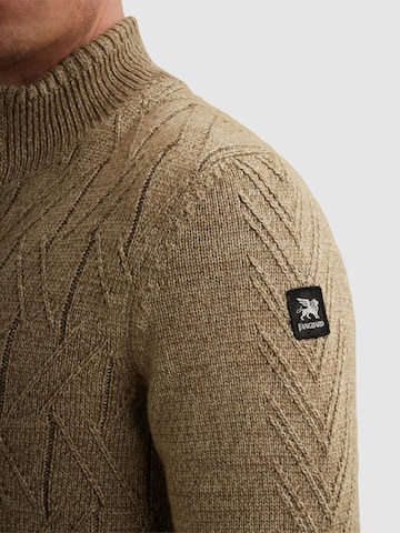 VANGUARD Cardigan 'Cardigan with zipper closure and allover pattern' i beige