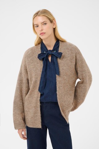 Part Two Strickjacke 'PWRastina' in Beige: Vorderseite