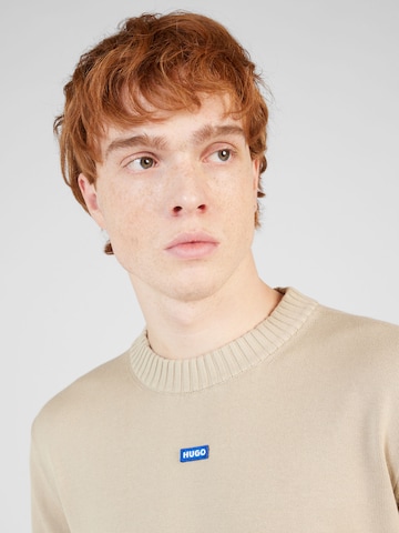 HUGO Sweatshirt 'Nedro' i beige