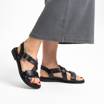 ARA Strap Sandals in Black