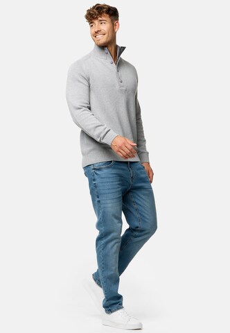 INDICODE JEANS Sweater ' INIsalu ' in Grey