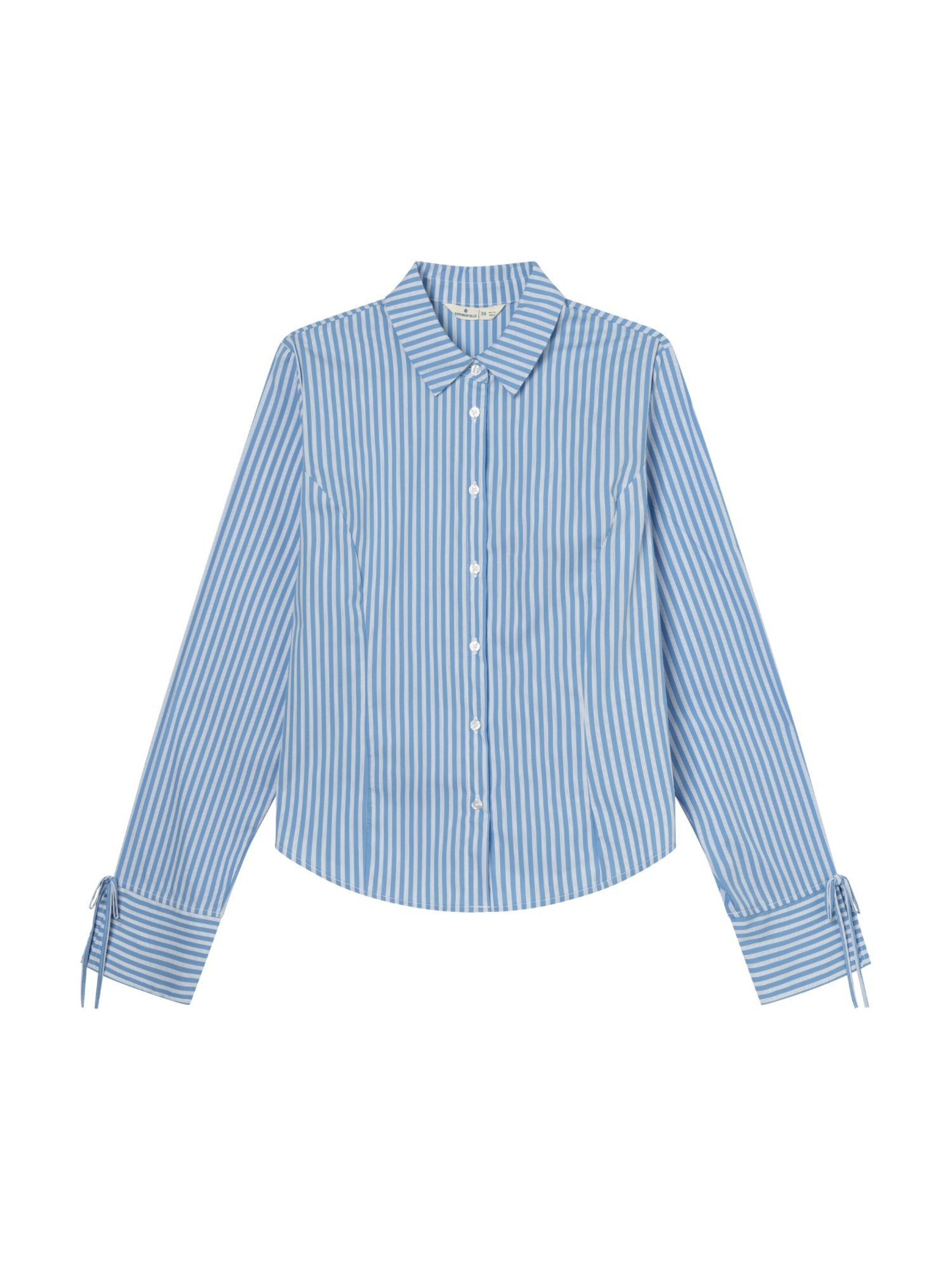 Springfield Blouse in Blauw: voorkant