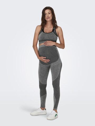 Only Maternity Skinny Sportbroek 'MALTEA' in Grijs