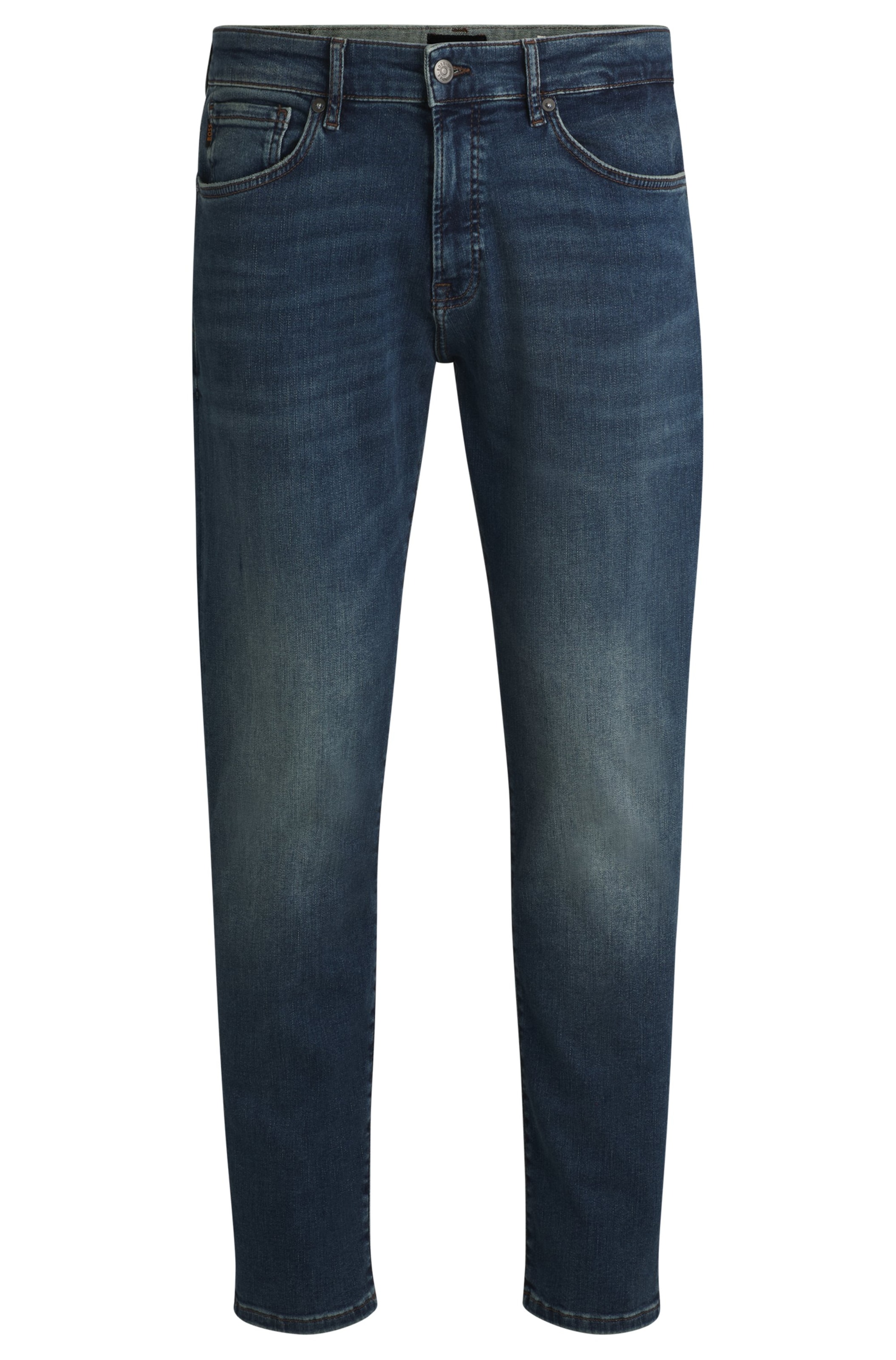 Regular Jeans 'Re.Maine' de la BOSS pe albastru: față