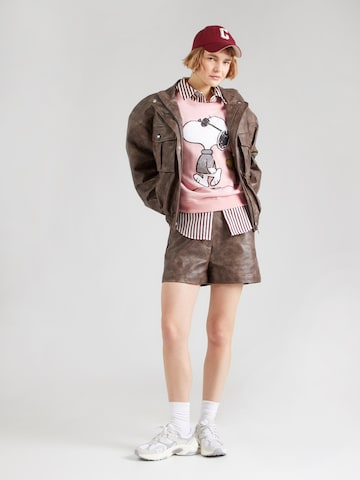 PRINCESS GOES HOLLYWOOD Суичър 'Snoopy Cool Walk' в розово