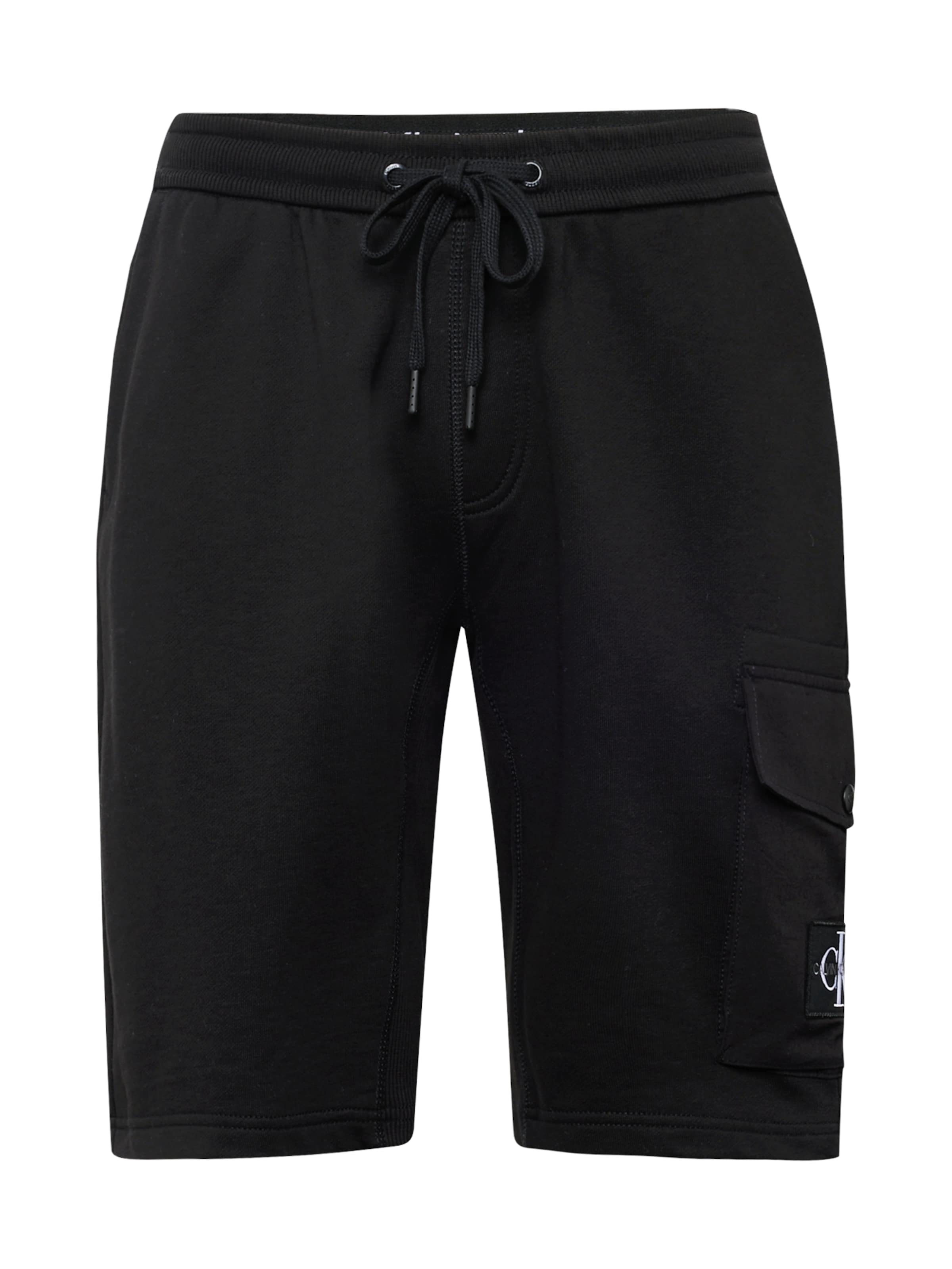 Calvin Klein Jeans Regular Pants in Black: front