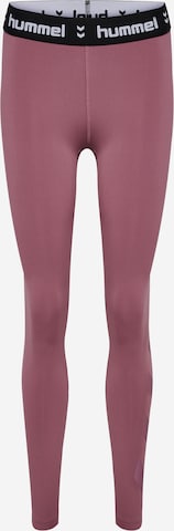 Hummel Skinny Urheiluhousut 'Pulse' värissä lila: etupuoli