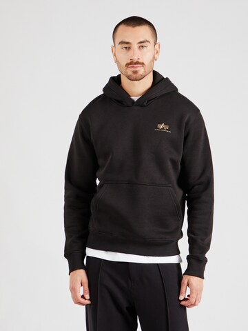 ALPHA INDUSTRIES Sweatshirt in Schwarz: Vorderseite