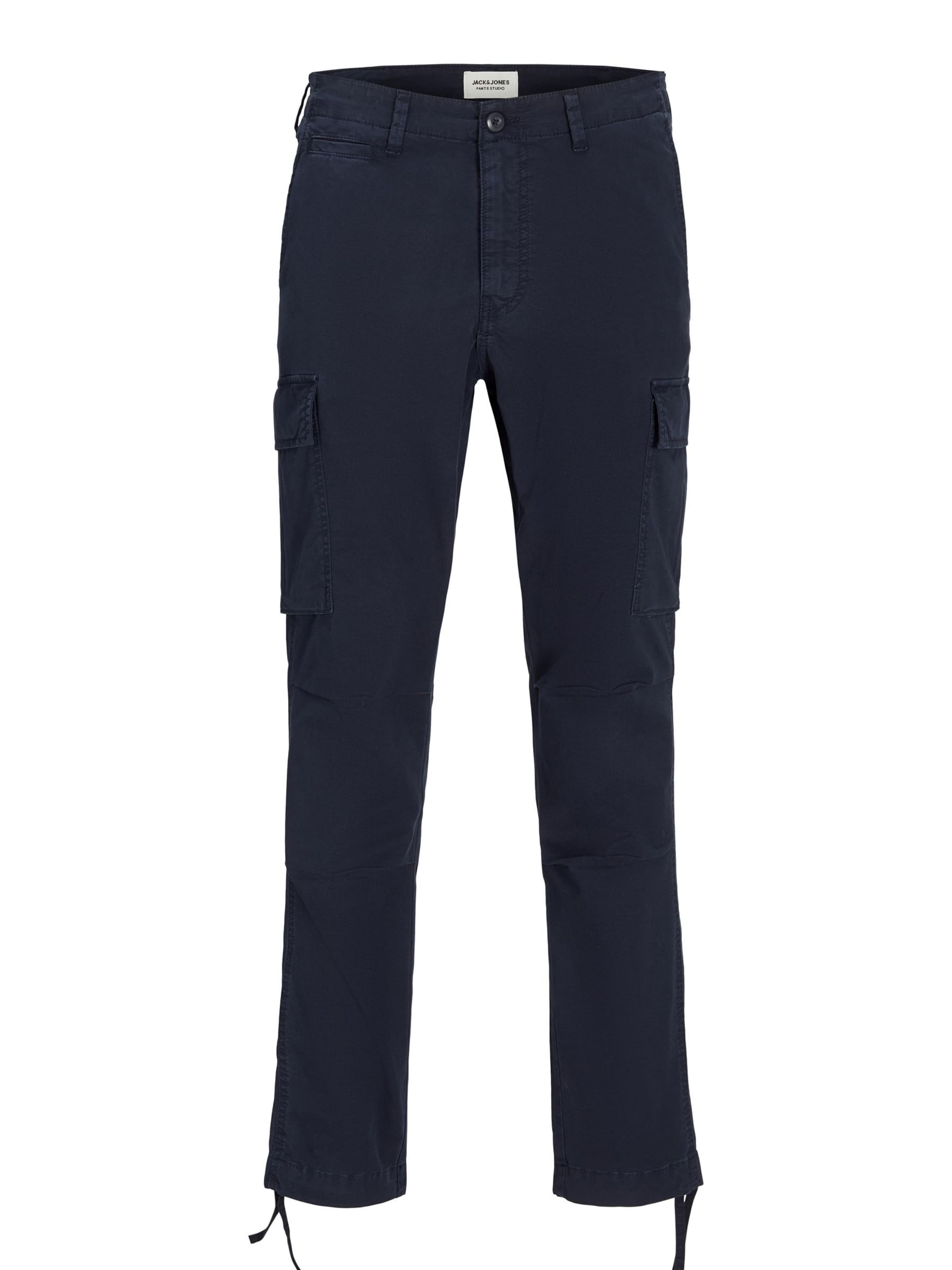JACK & JONES Tapered Cargo trousers 'JPSTAce JJTucker' in Blue: front